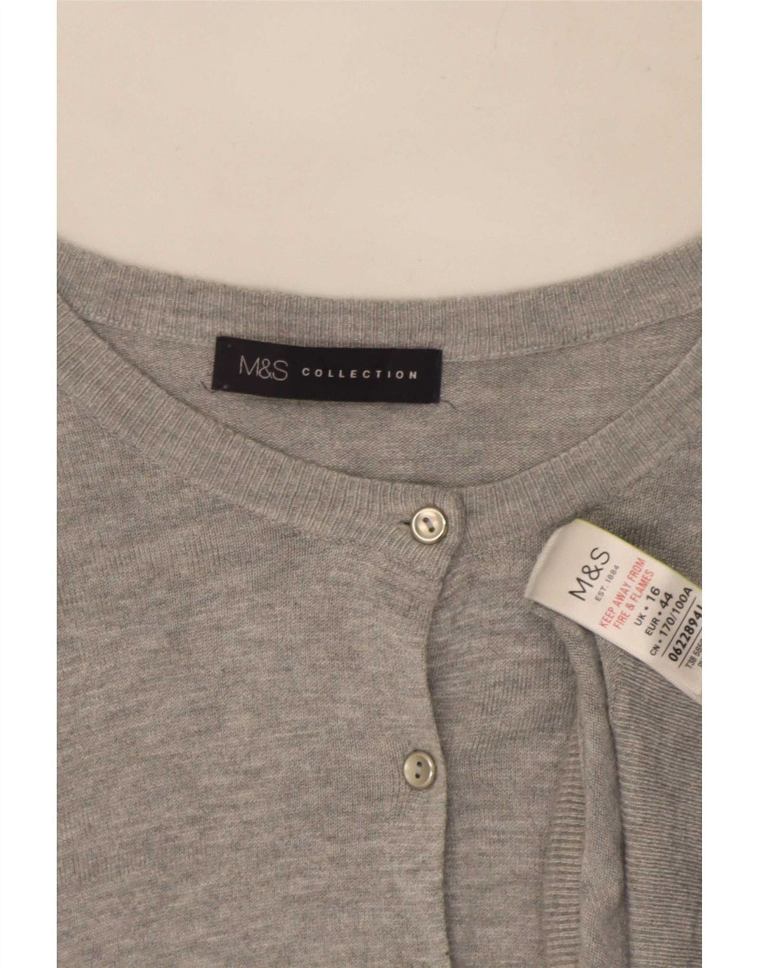 Женский кардиган Marks & Spencer UK 16, большой серый вискоза