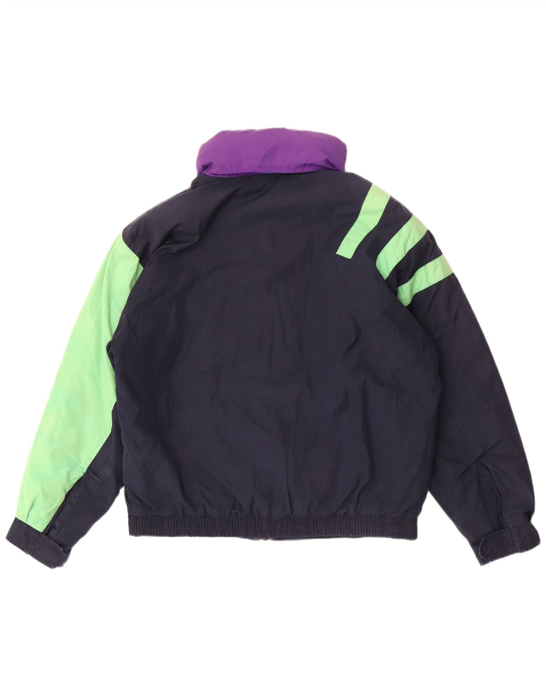 Мужская лыжная куртка Fila IT 50 с капюшоном, темно-синяя, полиэстер с цветными блоками
