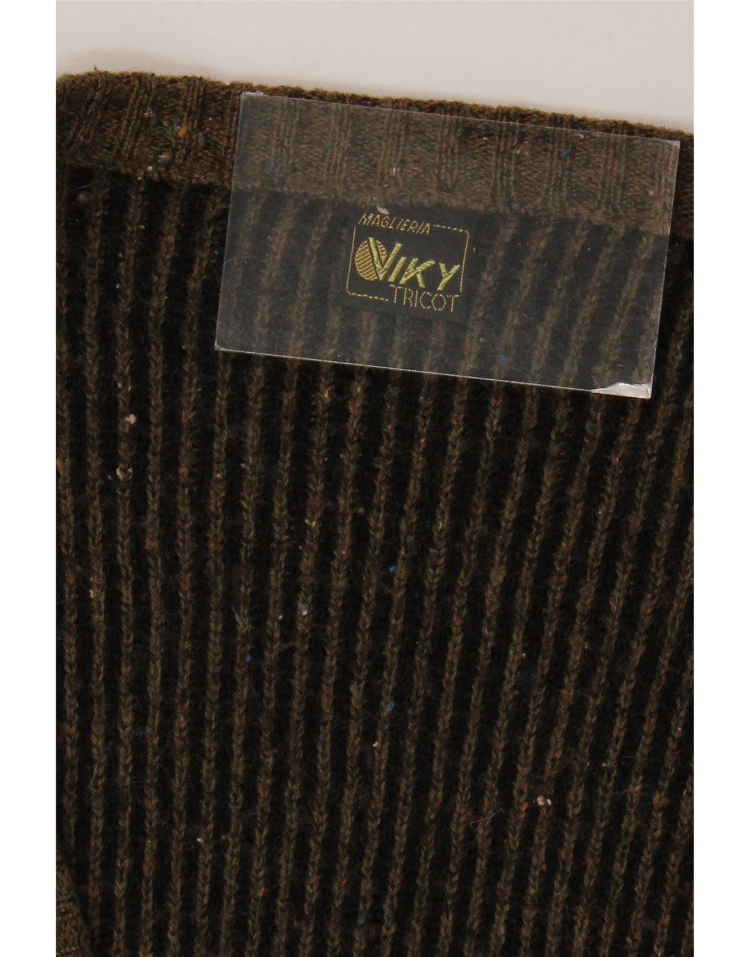 Мужской кардиган Viky Tricot IT 52, большой коричневый с геометрическим узором