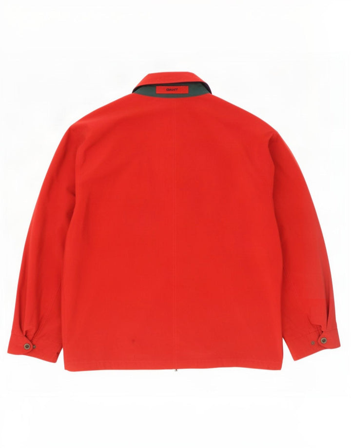 Мужская ветровка Gant UK 40, большая красная полиамидная куртка