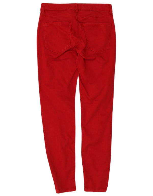 Женские узкие повседневные брюки Zara EU 36 XS W26 L27 красные