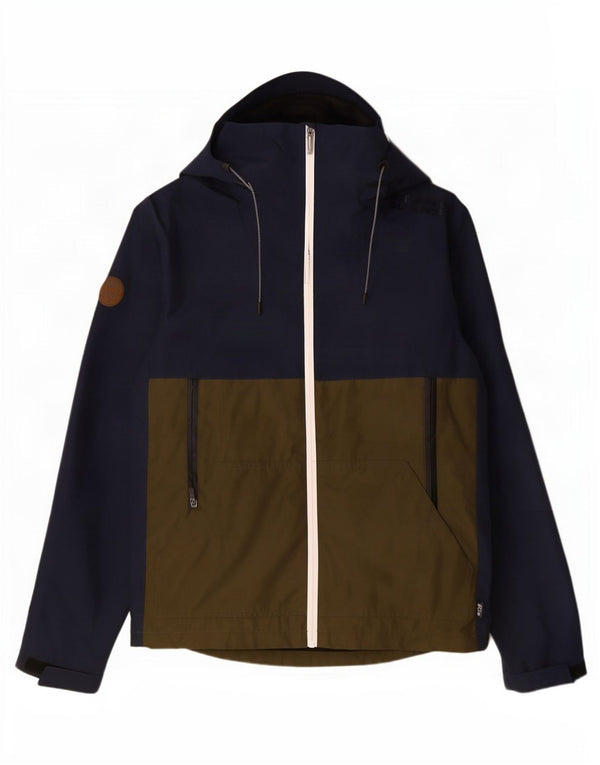 Мужская дождевик с капюшоном Superdry UK 34 XS Темно-синий Полиэстер с цветными блоками