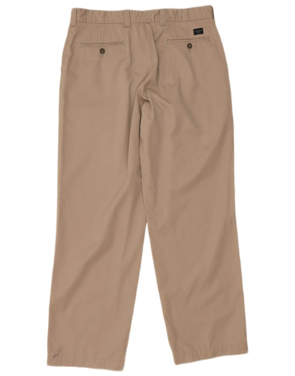 Мужские прямые брюки-чиносы Dockers цвета хаки W36 L32, бежевый хлопок