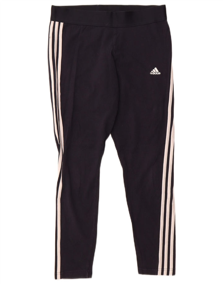 Женские леггинсы Adidas UK 16/18, большие, темно-синие