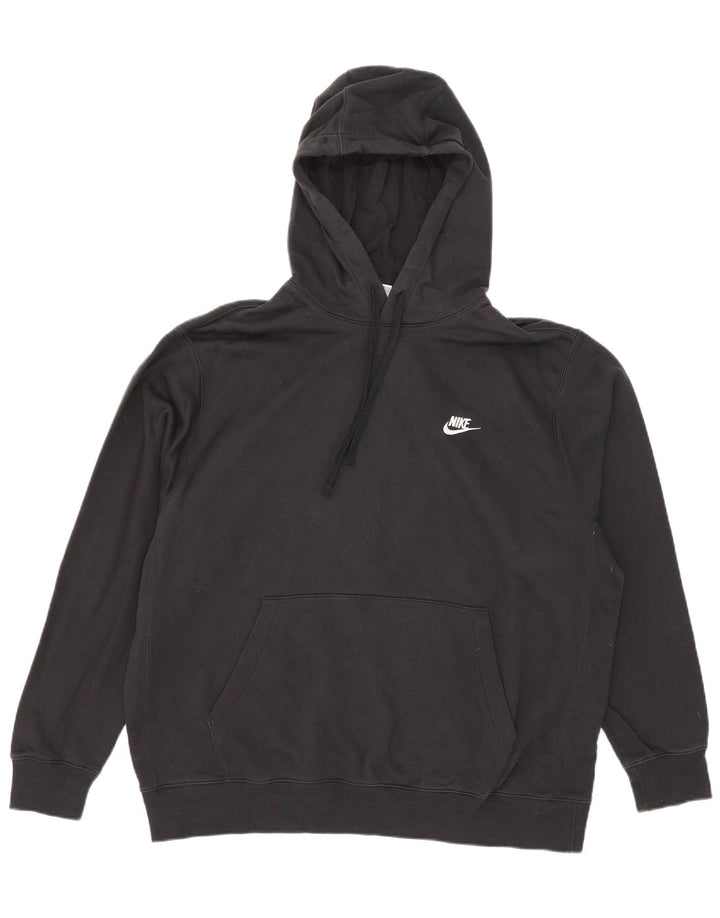 Мужская толстовка с капюшоном Nike XL, черный хлопок