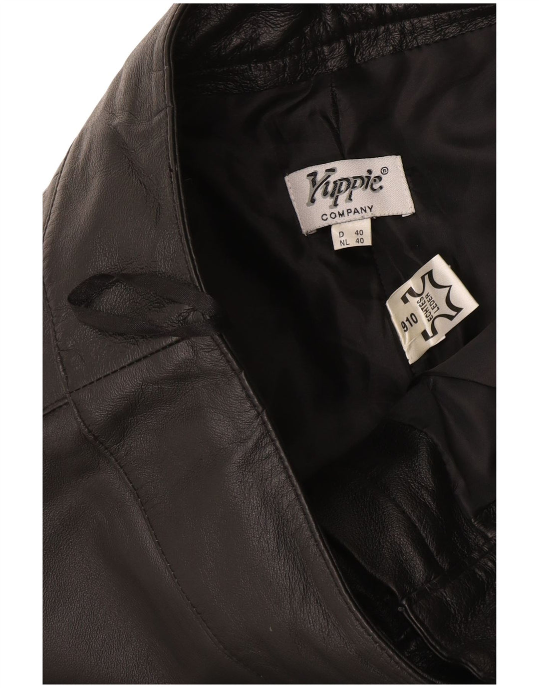 Женские кожаные брюки Yuppie Bootcut EU 40 Medium W32 L30 Черные