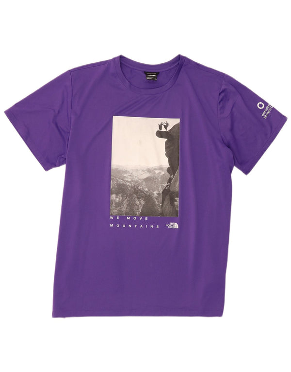 Женская футболка с рисунком The North Face Top UK 20 2XL Фиолетовый полиэстер