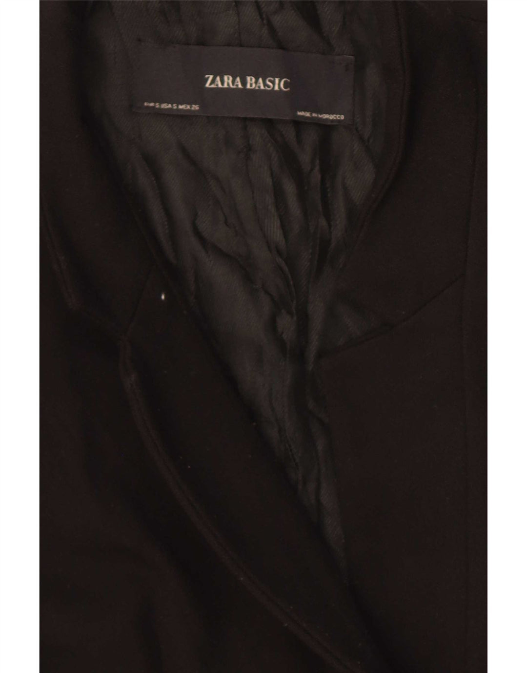 Женский удлиненный пиджак Zara UK 10, маленький черный