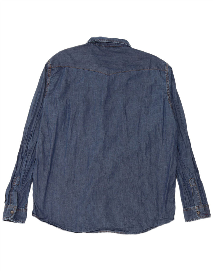 Мужская джинсовая рубашка CARRERA VERONA 2XL, синяя, хлопок