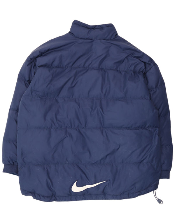 Мужская стеганая куртка Nike UK 44 2XL темно-синяя, полиэстер