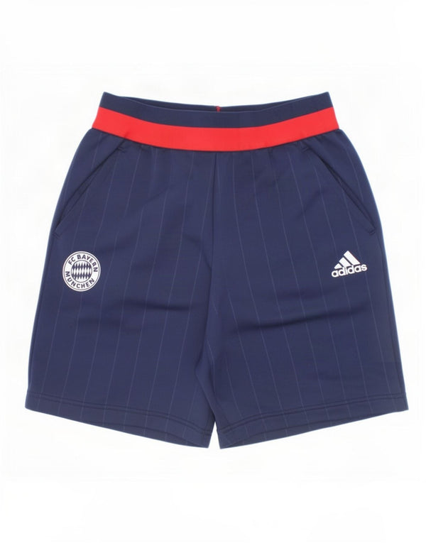 Спортивные шорты Adidas Boys FC Bayern Munchen 9-10 лет, темно-синие в полоску