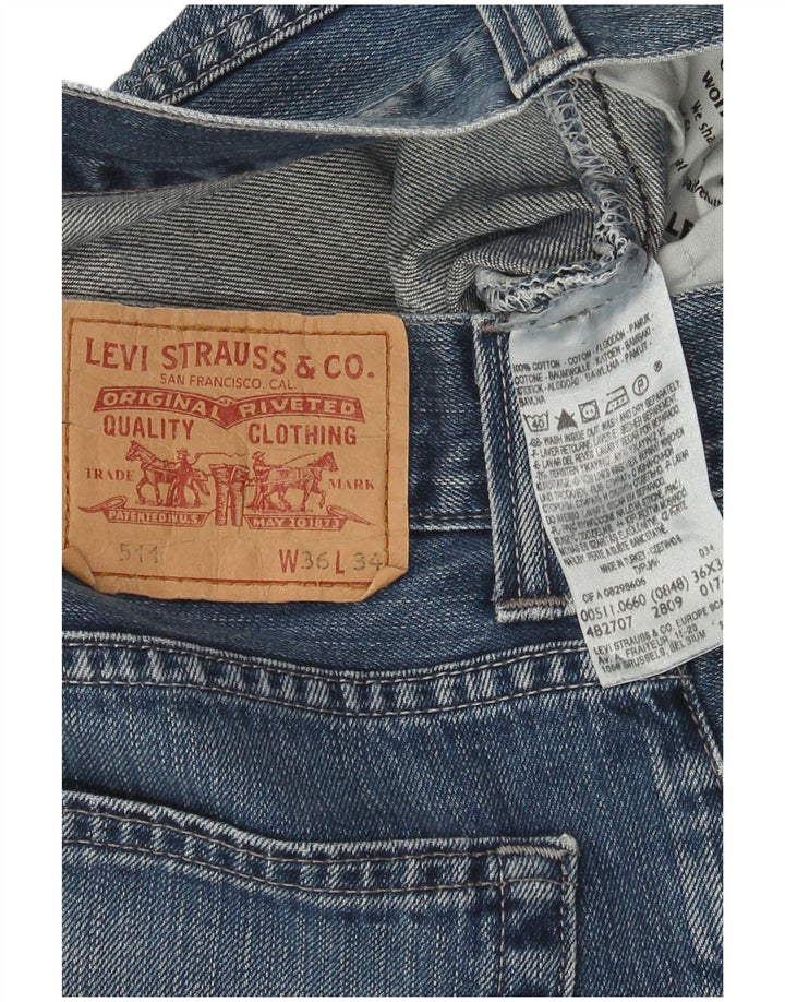 Женские джинсы Levi's 511 Slim W36 L27 Синие, хлопок