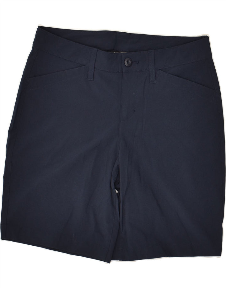 EDDIE BAUER Womens Casual Shorts US 4 Small W30 Navy Blue Polyester | Vintage Eddie Bauer | Thrift | Second-Hand Eddie Bauer | Used Clothing | Messina Hembry 