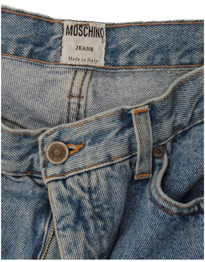 Женские зауженные джинсы Moschino W28 L30 синие