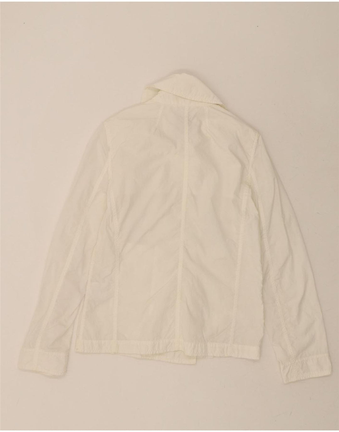 NORTH SAILS Womens Oversized Bomber Jacket UK 10 Small White Polyamide Vintage North Sails and Second-Hand North Sails from Messina Hembry 