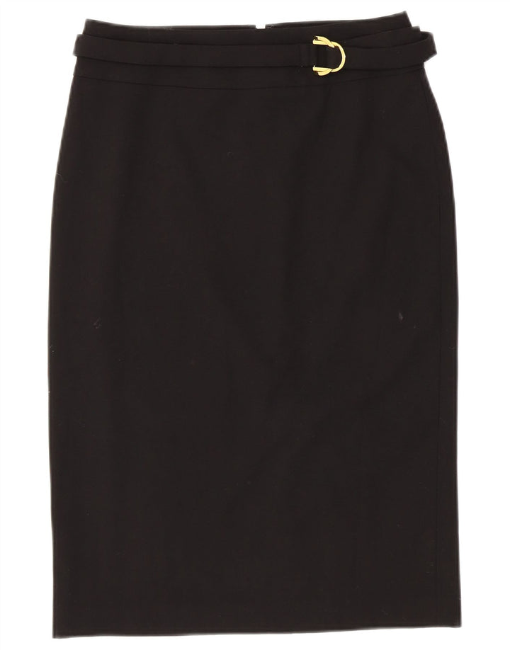 Женская юбка-карандаш CALVIN KLEIN US 2 XS W28, черный полиэстер