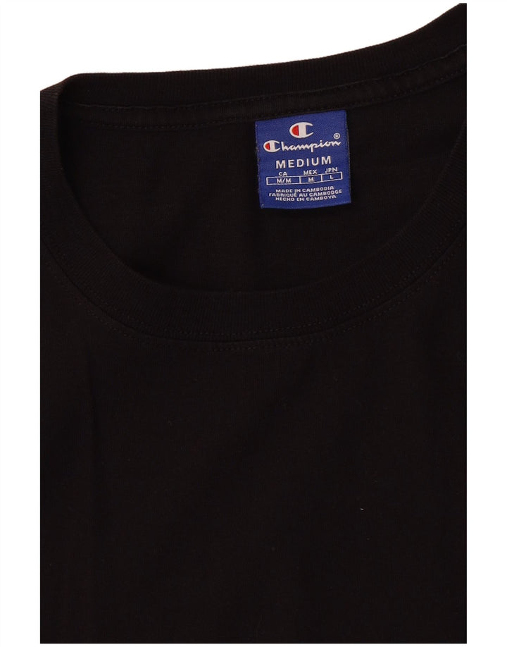 Женская укороченная футболка с рисунком CHAMPION UK 14, средний черный