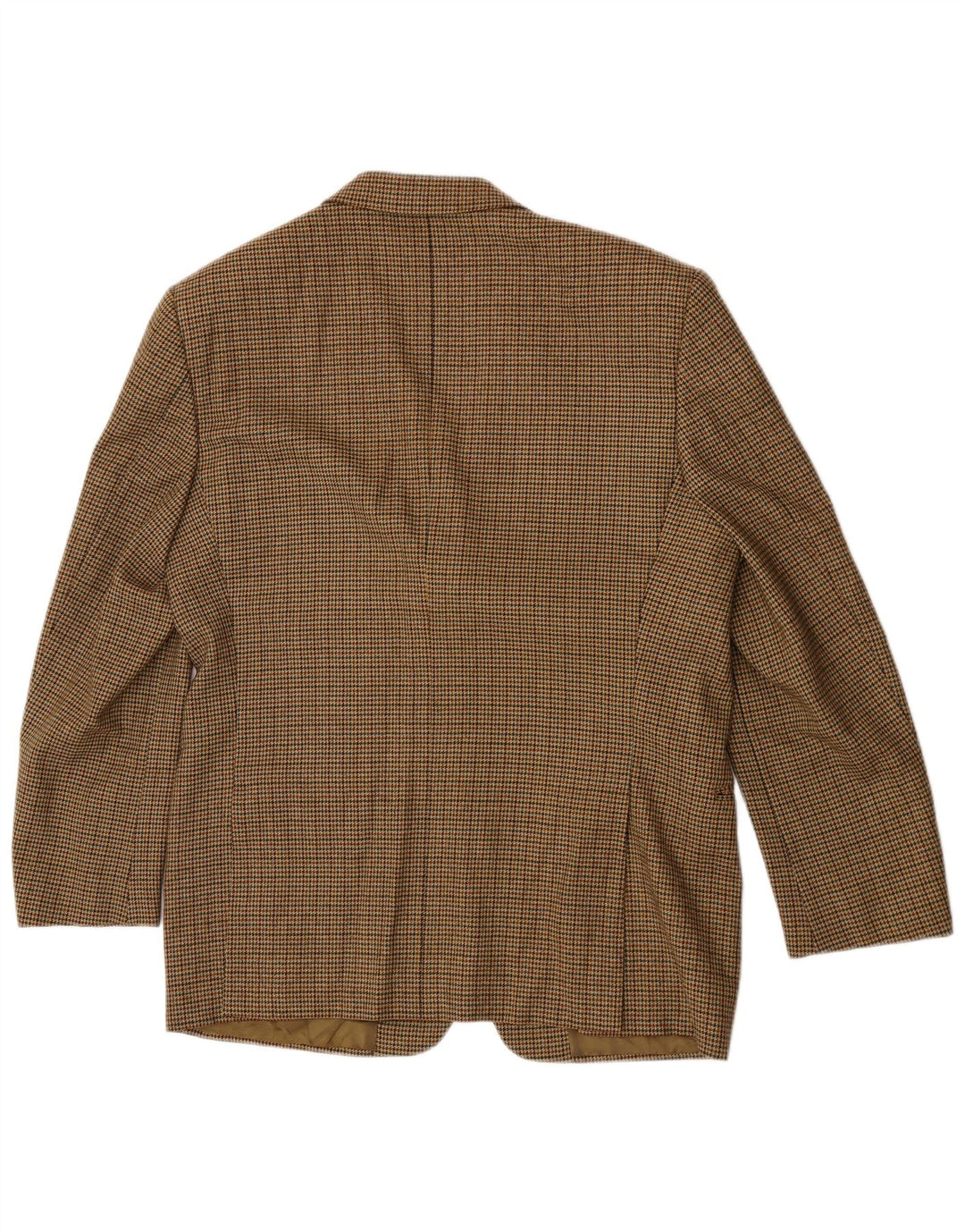 Мужской пиджак на 3 пуговицах Emanuel Ungaro UK 38, средний коричневый с узором «гусиные лапки»