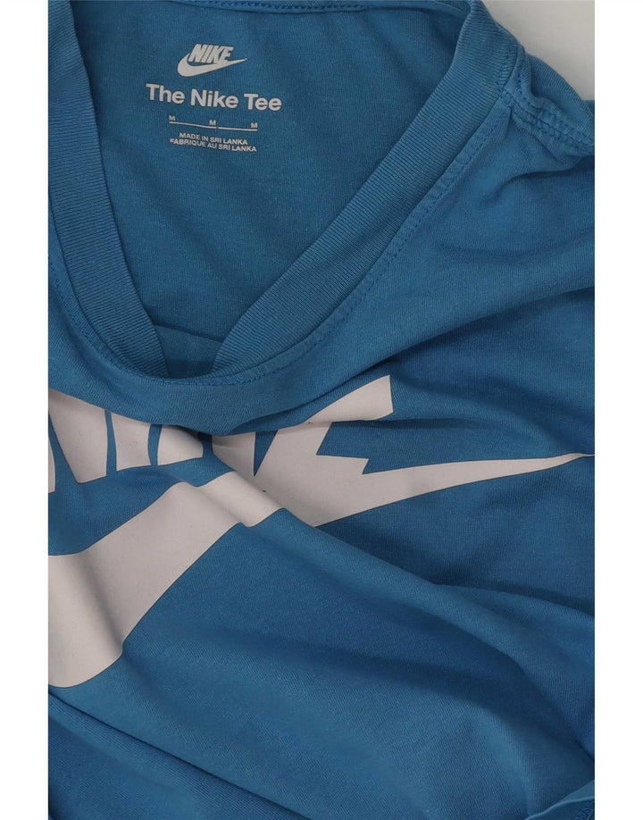 Мужская футболка с рисунком Nike, средний синий