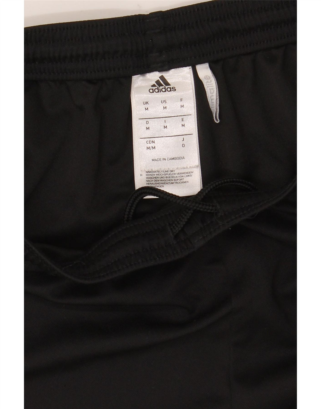 Мужские спортивные шорты Adidas Climalite, средний черный полиэстер