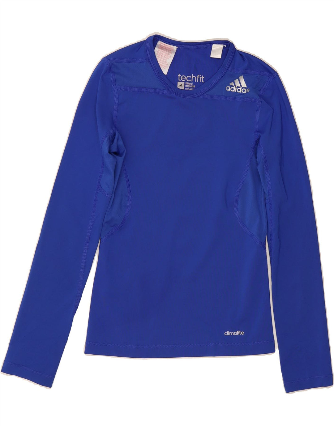 ADIDAS Boys Graphic Top Long Sleeve 9-10 Years Blue Vintage Adidas and Second-Hand Adidas from Messina Hembry 