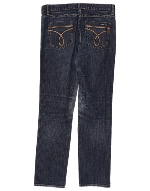 Женские джинсы скинни Calvin Klein US 10, большие размеры W32 L30, темно-синий хлопок