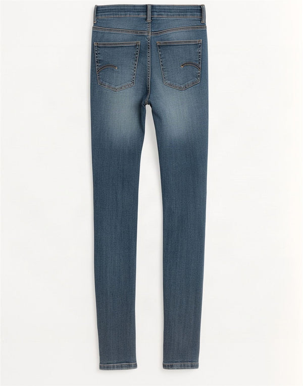Женские джинсы суперскинни с высокой талией Zara EU 34 2XS W24 L27 синие