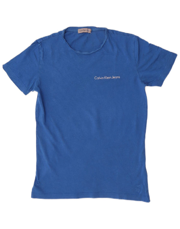 Мужская футболка Calvin Klein Jeans, маленький синий хлопок