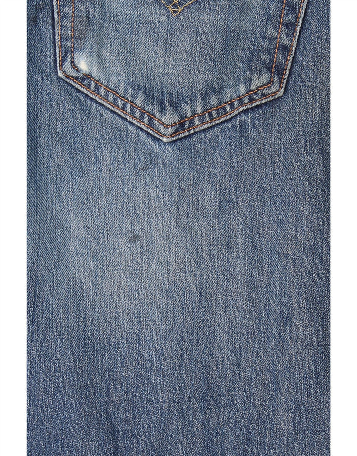 Мужские прямые джинсы Levi's 501 W36 L30 синие, хлопок