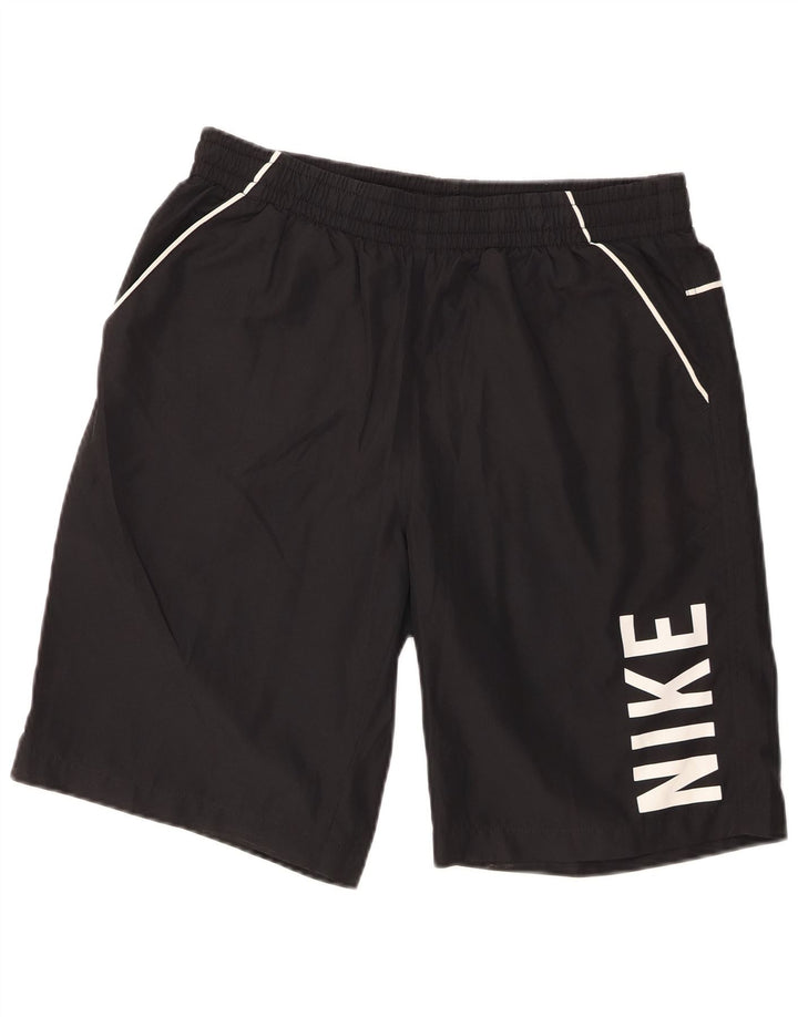 Мужские спортивные шорты с графикой Nike, средний черный полиэстер