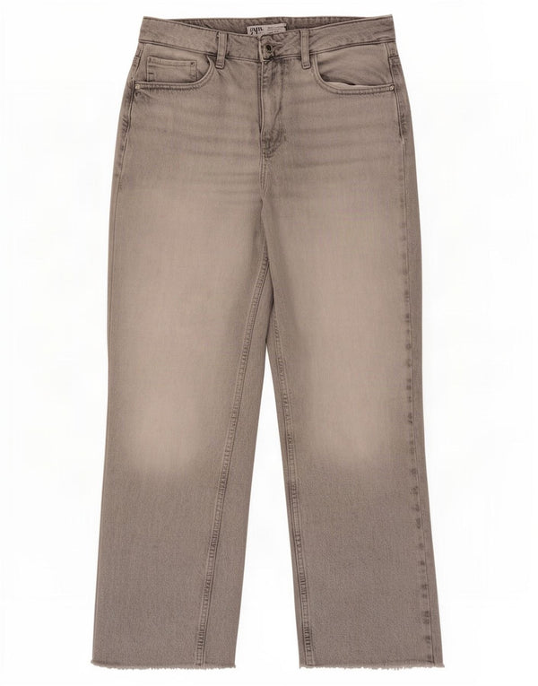 Женские прямые джинсы Zara EU 40 Medium W30 L28 Серый хлопок