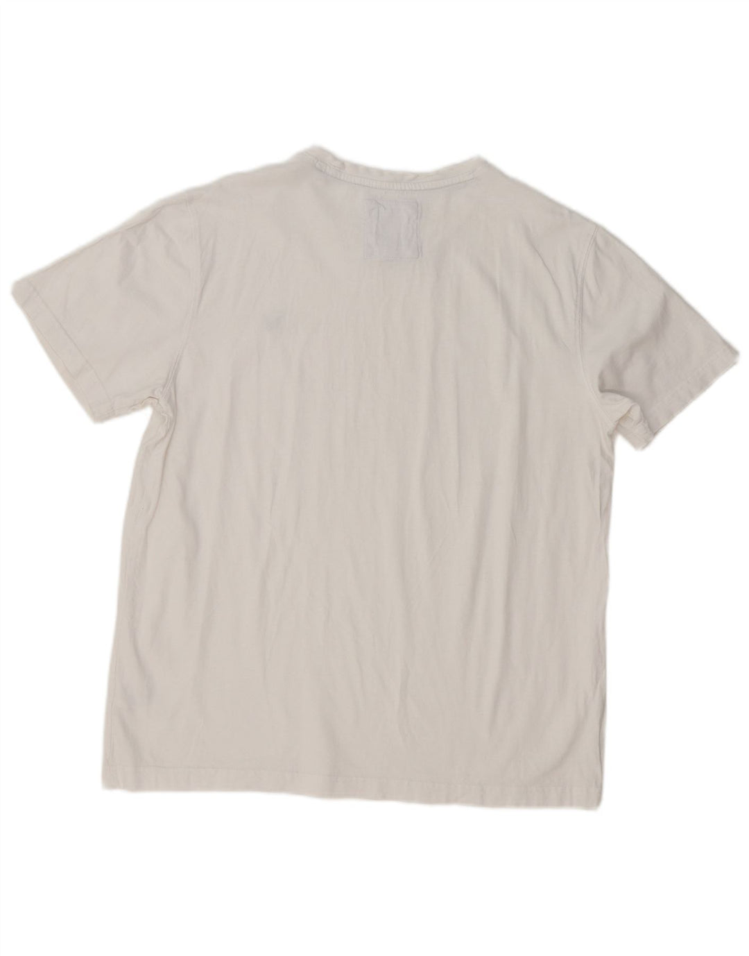 Crew Clothing Мужская футболка большого размера из хлопка белого цвета
