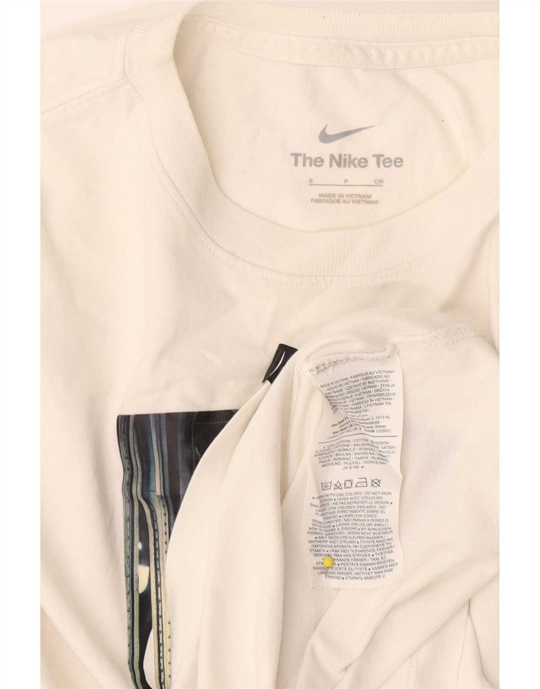 Мужская футболка с рисунком Nike, маленький белый хлопок