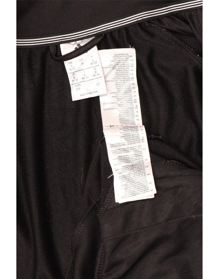 Женская спортивная куртка Adidas UK 8/10, маленький черный полиэстер