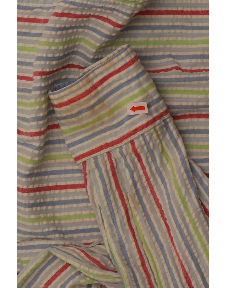 Мужская рубашка Boggi XL, разноцветная хлопковая полоска