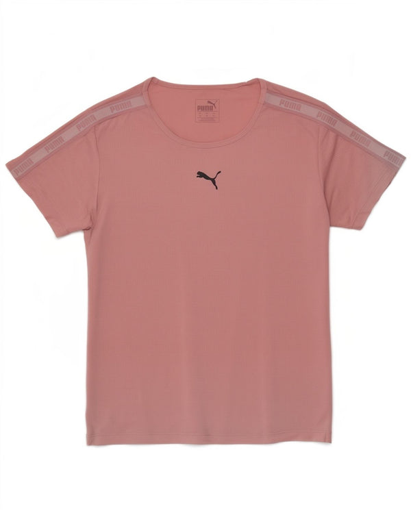 Женская футболка свободного кроя с рисунком Puma Top UK 4 XS, розовый полиэстер