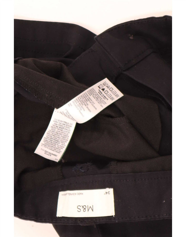 Мужские шорты карго Marks & Spencer W34, большие черные, хлопковые