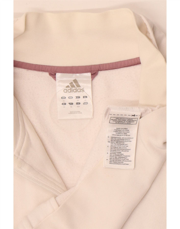 Женский спортивный костюм Adidas Top Jacket UK 16, большой белый хлопок