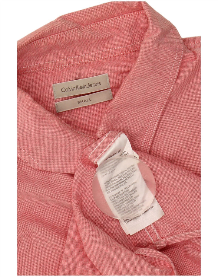 Мужская рубашка Calvin Klein Jeans, маленькая розовая, хлопок