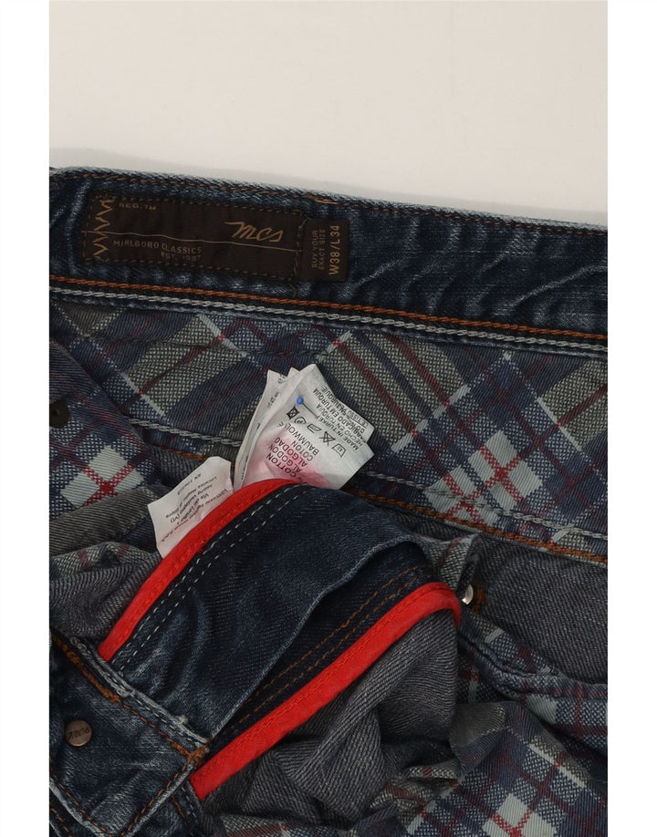Мужские прямые джинсы Marlboro Classics W38 L29, синие, хлопок