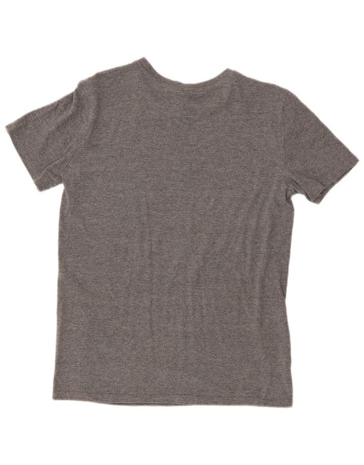 Футболка с рисунком PUMA для мальчиков, 14–15 лет, большой размер, серый хлопок