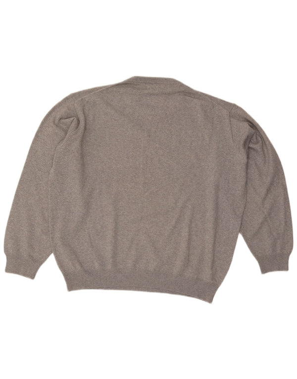 Мужской свитер Pierre Cardin с круглым вырезом XL, серый акрил