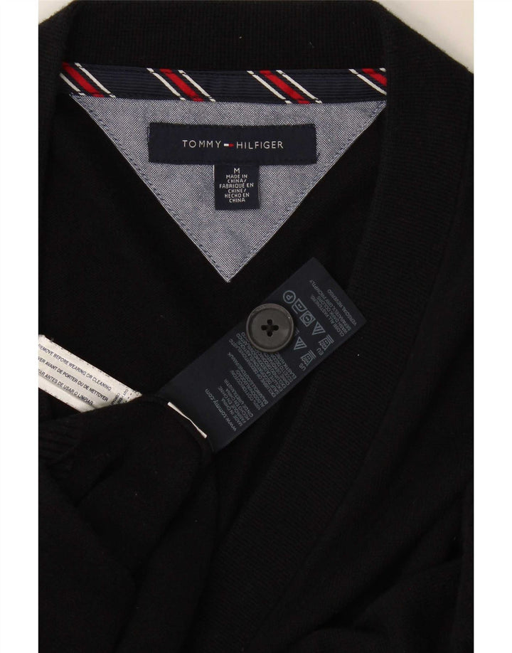 Мужской кардиган Tommy Hilfiger, средний черный хлопковый свитер