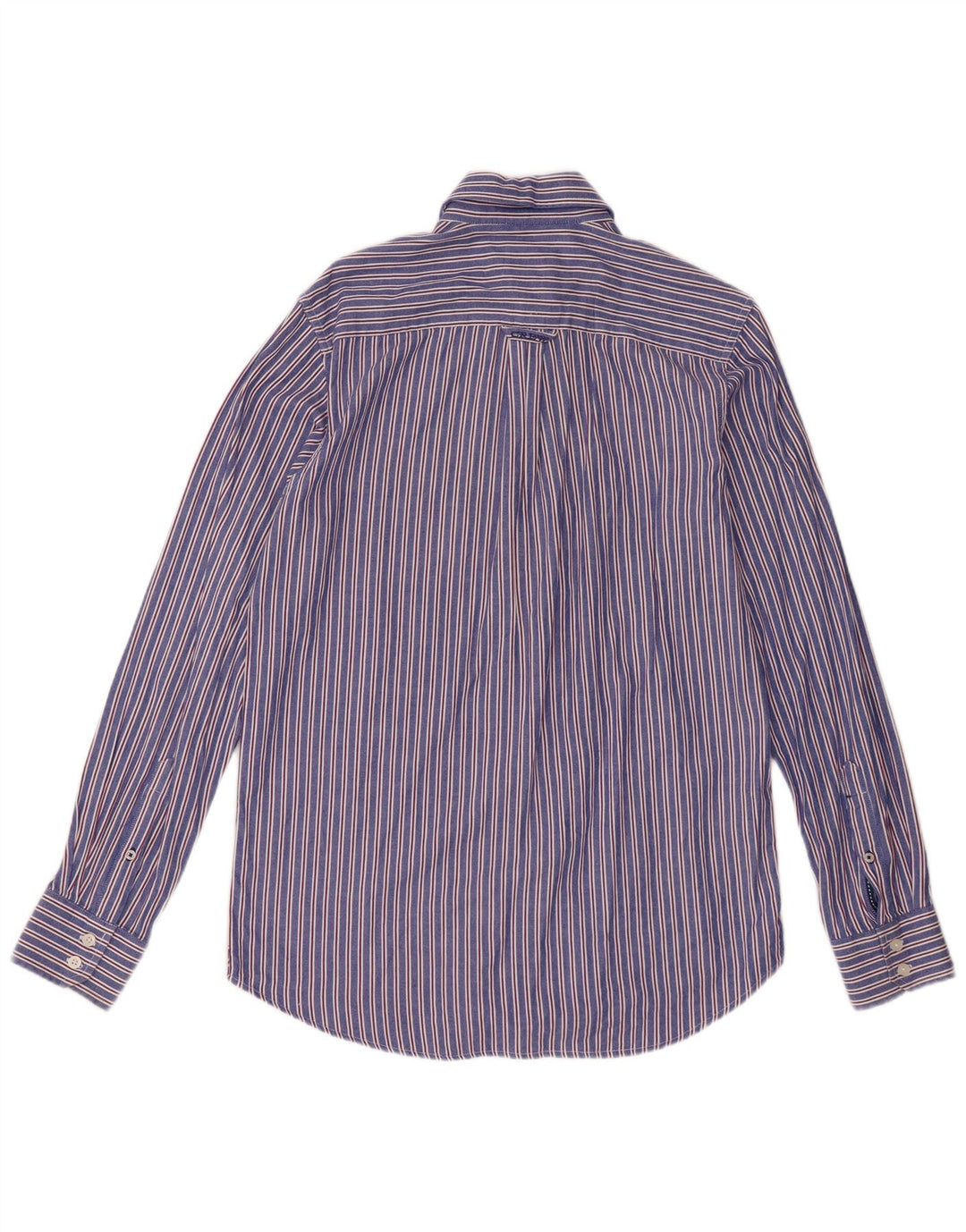 Crew Clothing Мужская рубашка из хлопка в маленькую синюю полоску