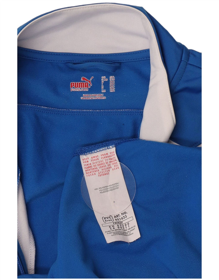 Мужской спортивный костюм Puma 2XL, синий полиэстер с цветными блоками