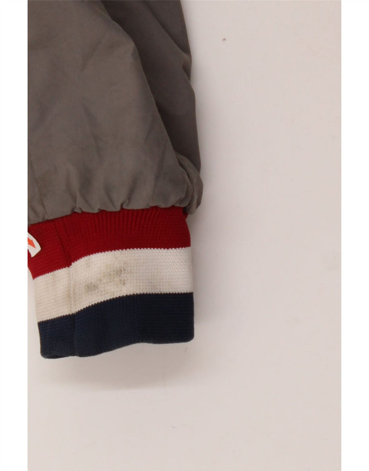 Мужской бомбер NORTH SAILS UK 42 XL, серый с цветными блоками, полиамид