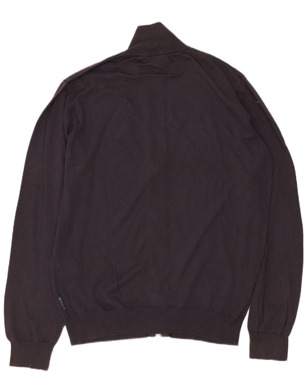 ARMANI JEANS Мужской свитер-кардиган среднего размера, темно-синий, хлопок