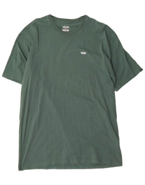 Мужская футболка классического кроя Vans Top XL, зеленый хлопок