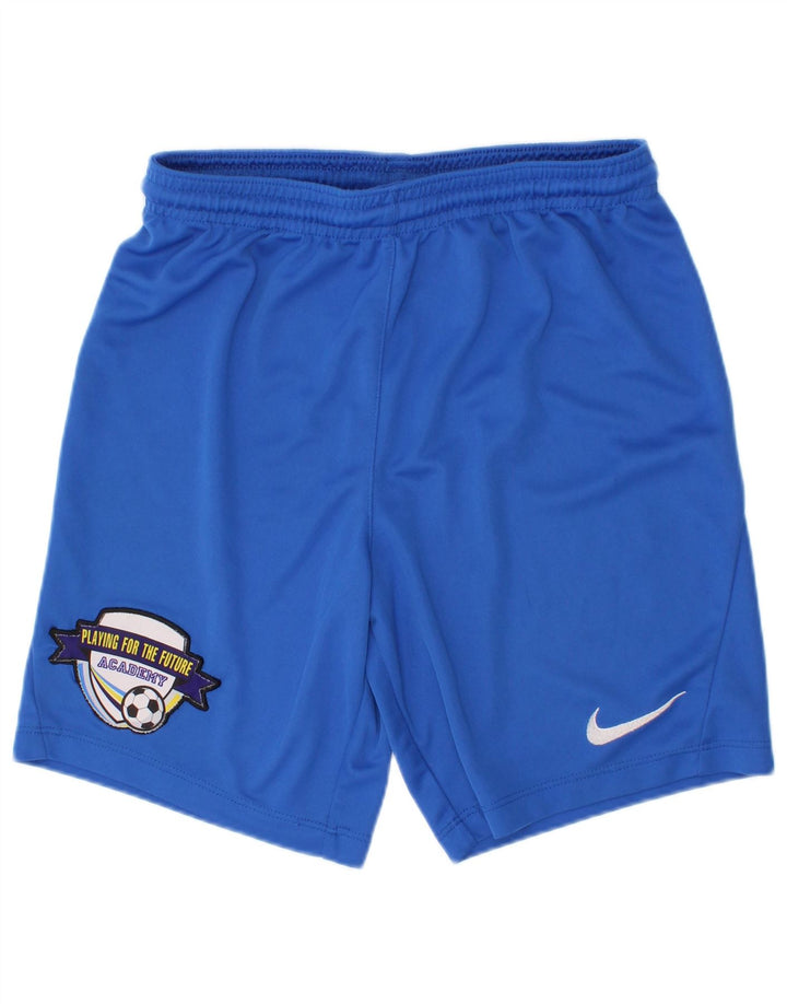 Спортивные шорты Nike Dri Fit с графическим рисунком для мальчиков, 10–11 лет, средний синий, полиэстер