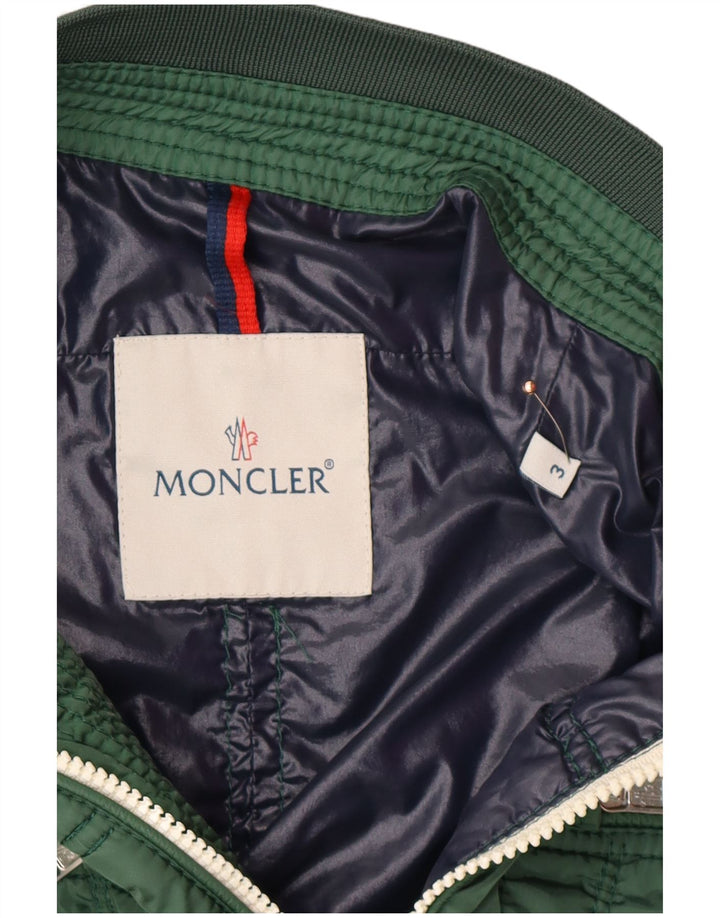 MONCLER Мужская куртка-бомбер, размер 3, большая, зеленая, современная
